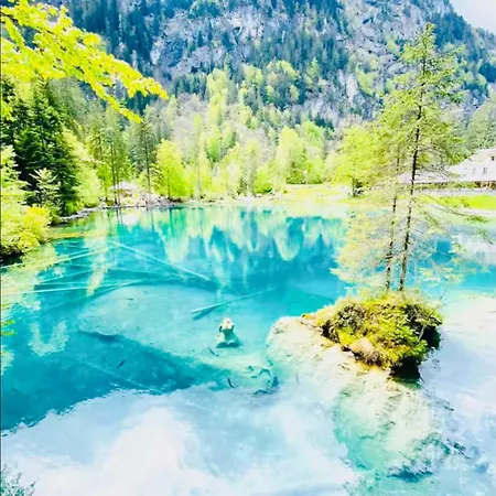 Amazing River And Mountain View Kandersteg